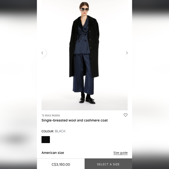 Wool and Cashmere MaxMara Coat - Picture 2 of 12